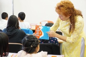 In a Vietnamese classroom in the Czech Republic (Photo: VNA)