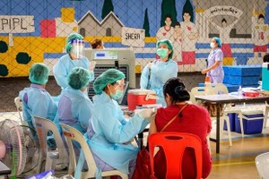 A COVID-19 vaccination site in Bangkok, Thailand (Photo: AFP/VNA)