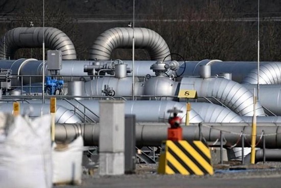 Gas pipelines at a gas station in Werne, western Germany. (Photo: AFP/VNA)