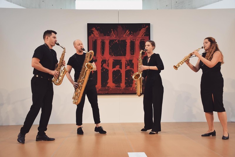 A performance of the AUREUM Saxophon Quartett. (Photo: Facebook)