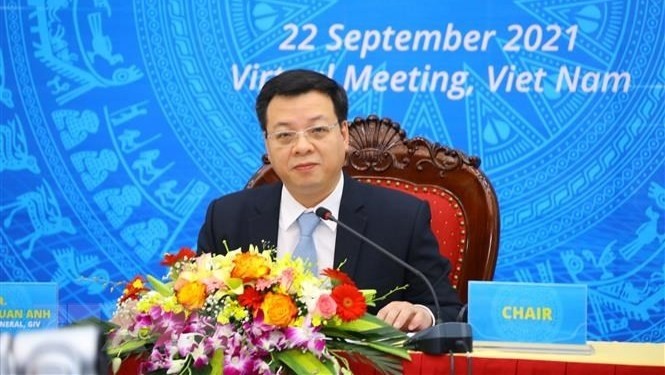 Vietnam is represented by Director General of the GIV's International Cooperation Department Nguyen Tuan Anh. (Photo: VNA)