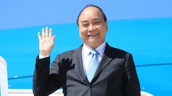 President Nguyen Xuan Phuc left New York for Hanoi on September 24 (local time) (Photo: VNA)