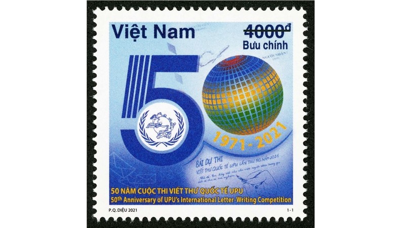 Special stamp released to mark 50th anniversary of UPU International Letter-Writing Contest