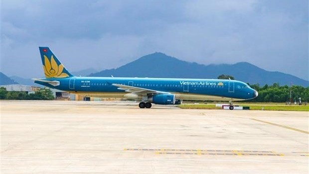 A plane of Vietnam Airlines. (Photo: VNA)