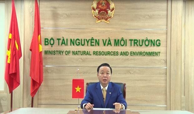 Minister of Natural Resources and Environment Tran Hong Ha. (Photo: VNA)