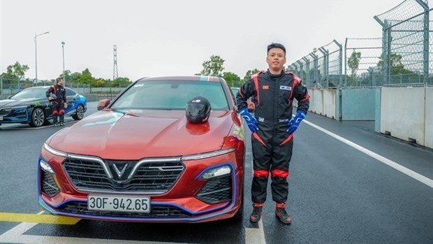 Truong Nam Thanh, who finished in the top 10 off the MUBA Auto Gymkhana Cup in 2019, will be one of racers at the Vietnam Motorkhana Championship on January 15 in Hanoi. (Photo courtesy of organisers)
