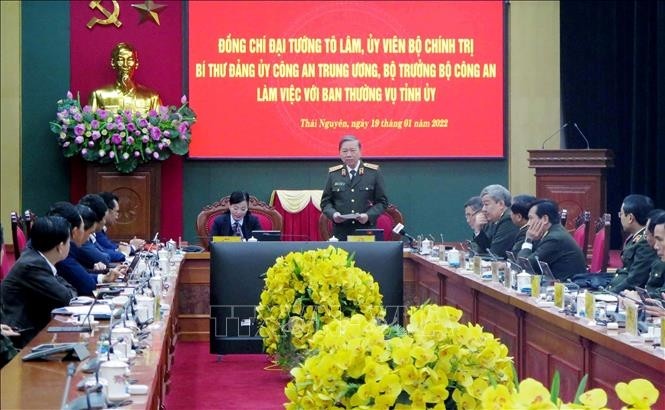 General To Lam speaking at the meeting. (Photo: VNA)