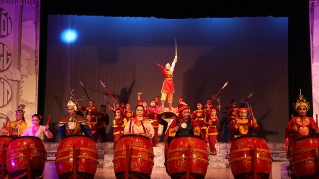 The folk song "Choi Rang Son Ha" won the gold prize at the 2019 National Classical Drama and Folk Opera Festival (Photo: Department of Performing Arts)