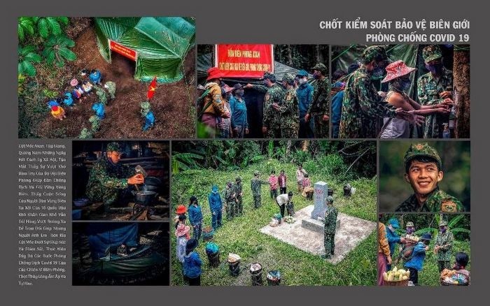 The set of photos "Border checkpoints of COVID-19 prevention and control" by Huynh Van Truyen (Da Nang) wins the VAPA CUP.