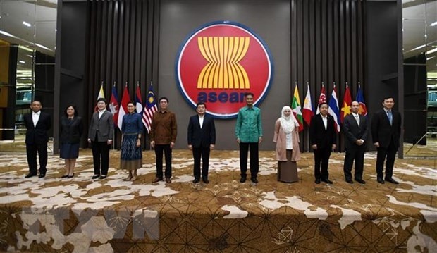 Delegates attended the first meeting in 2022 of the ASEAN Connectivity Coordinating Committee (ACCC) which took place in person at the headquarters of the ASEAN Secretariat. (Photo: VNA)