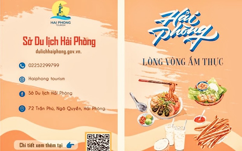Nearly 10,000 copies of a Hai Phong food map are delivered for free to tourists at train and bus stations and public spaces areas in the city.