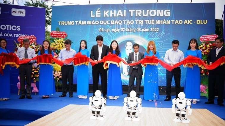 The opening of the AI training and research centre at Da Lat University. (Photo: VNA)