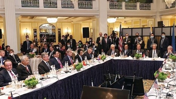 ASEAN leaders meet with US business community (Photo: VNA) 