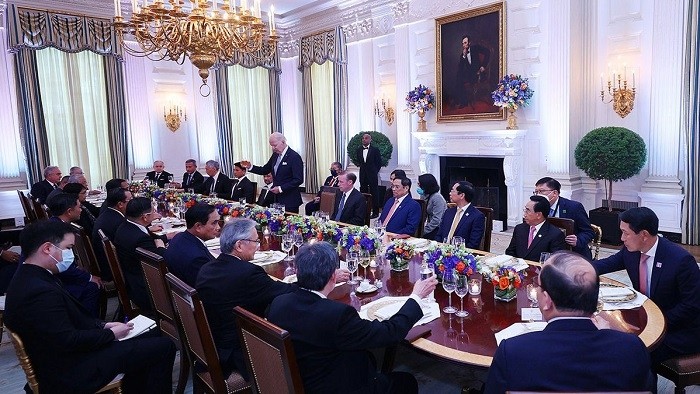 At the banquet for ASEAN leaders hosted by US President Joe Biden. (Photo: VNA)