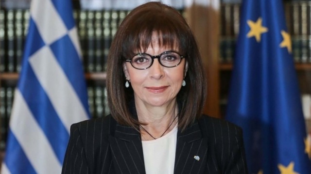 Greek President Katerina Sakellaropoulou 