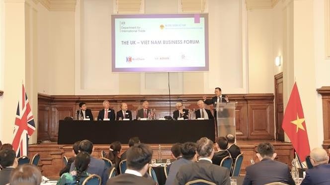 The Vietnam-UK Business Forum in London on May 25. (Photo: VNA)