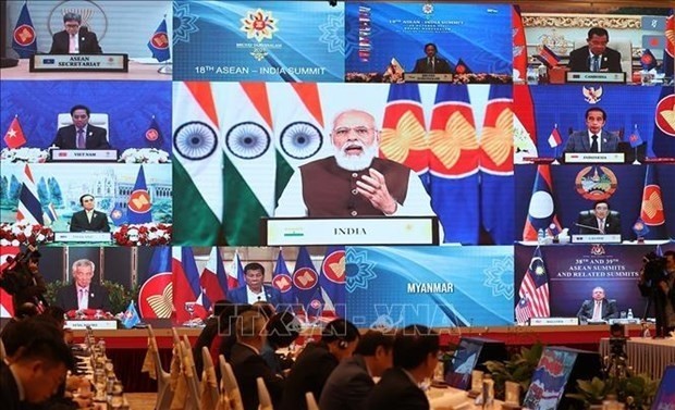 At the 18th ASEAN-India Summit (Photo: VNA)