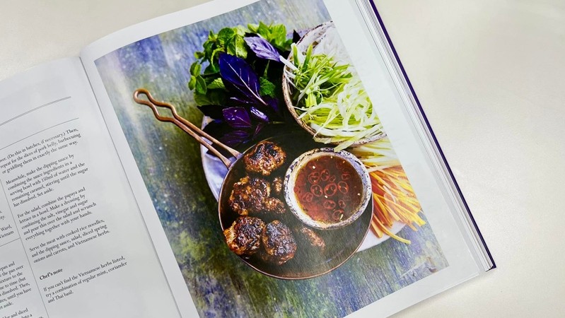 Bun cha features in British Platinum Jubilee Cookbook