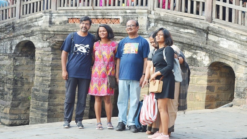 Indian tourists visit Hoi An (Photo: Quang Nam Newspaper)
