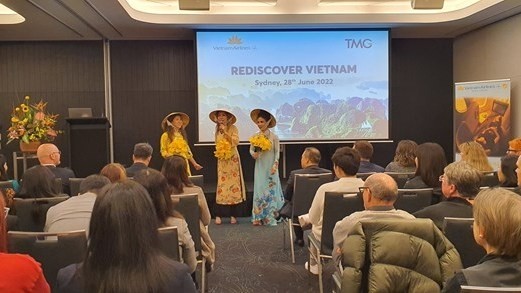 "Rediscover Vietnam” is co-held by Thien Minh Group and national flag carrier Vietnam Airlines for travel promotion in Australia. (Photo: VNA)