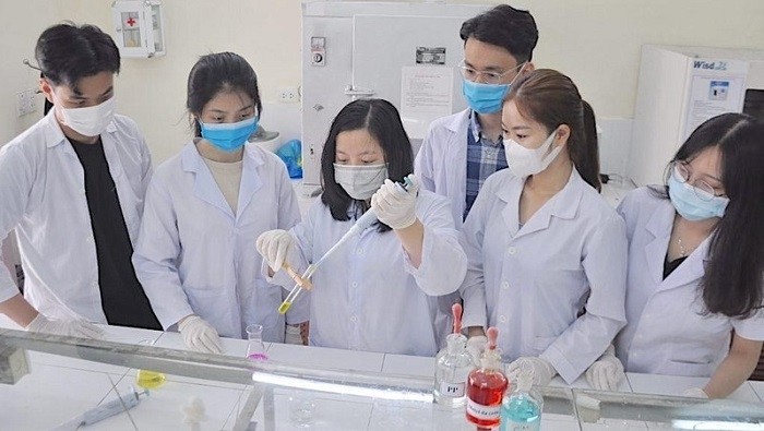 A practice session for students at Da Nang University of Science and Technology