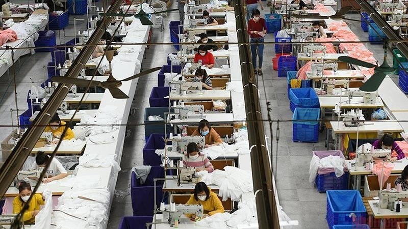 A garment factory in Vietnam. (Photo: Thanh Dat)