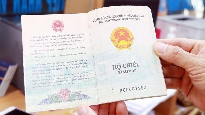 Vietnam's new passport.
