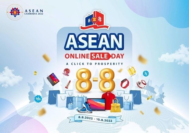 ASEAN Online Sale Day 2022 kicked off on August 8, drawing more than 300 businesses from the region. (Photo: VNA)