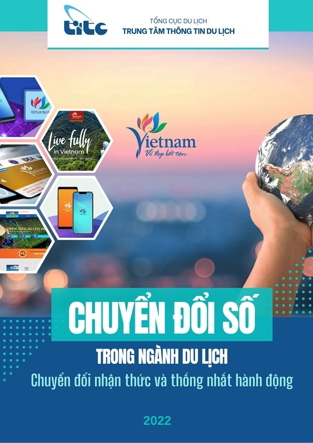 The cover of the documents on digital transformation in the tourism industry. (Photo: VNA)