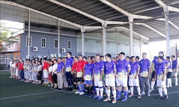 The tournament sees the participation of six football squads. (Photo: VNA)
