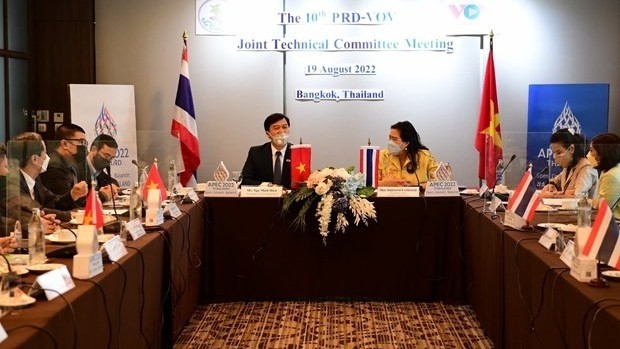 At the 10th meeting of VOV-PRD Joint Technical Committee (Photo: VNA)