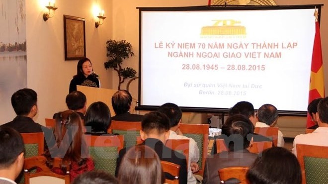 The anniversary of the founding of Vietnam's diplomatic sector at the Vietnamese Embassy in Germany