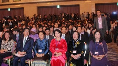 The Vietnamese delegation attends the WAW in Tokyo, Japan. (Credit: VOV)