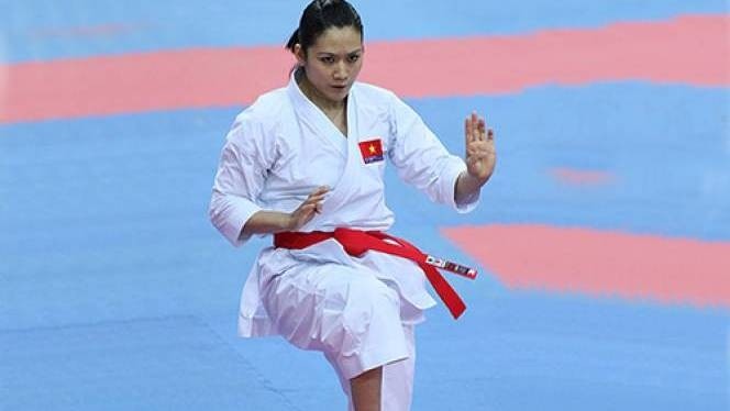Vietnamese karate team ends up in sixth place at the 2015 AKF Championships with one gold and one bronze medal.