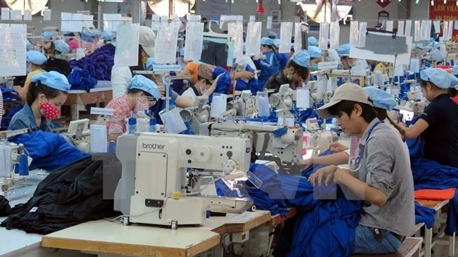Garment production for export. (Photo: VNA)