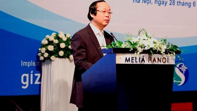 MoNRE Deputy Minister Vo Tuan Nhan speaks at the workshop (Source: VNA)
