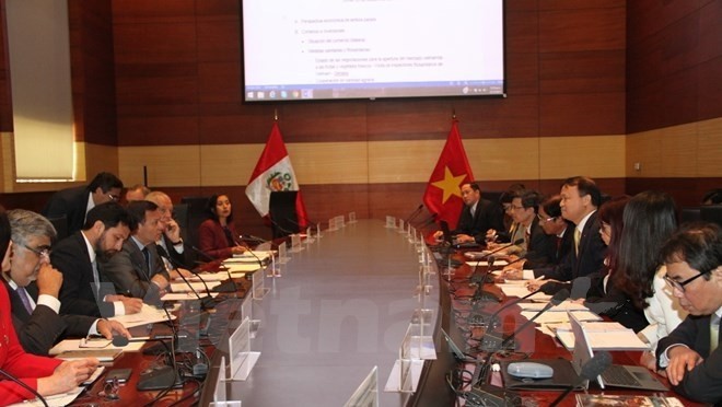 The first meeting of the Peru-Vietnam Inter-Governmental Committee on Economic Issues and Technical Cooperation (Source: VNA)