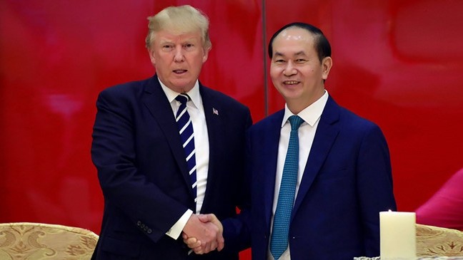 President Tran Dai Quang and US President Donald Trump