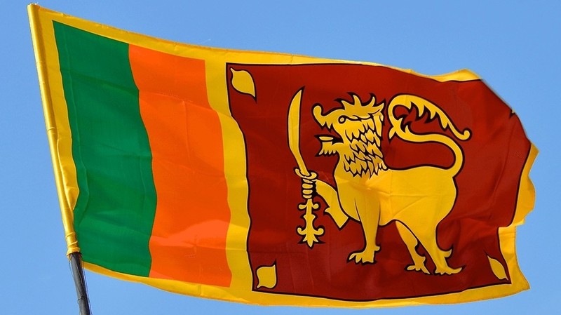 The national flag of Sri Lanka