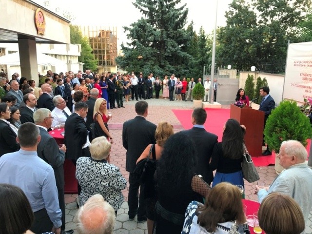At a celebration of the Vietnam's National Day (September 2) in Bulgaria.