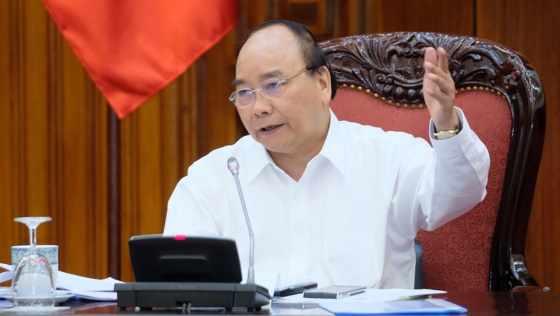 Prime Minister Nguyen Xuan Phuc at the meeting (Image: VGP)