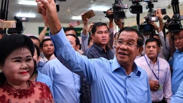 Cambodian PM Hun Sen on July 29 (Photo: VNA)