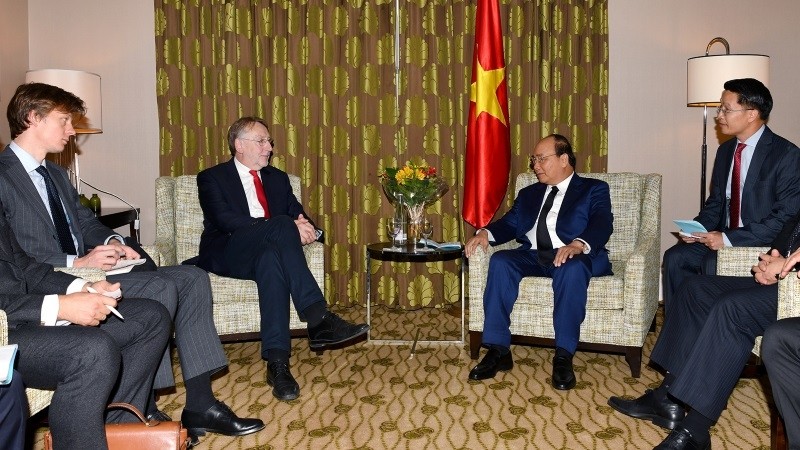 The meeting between Prime Minister Nguyen Xuan Phuc and Chairman of the EP’s International Trade Committee Bernd Lange (Photo: VGP)