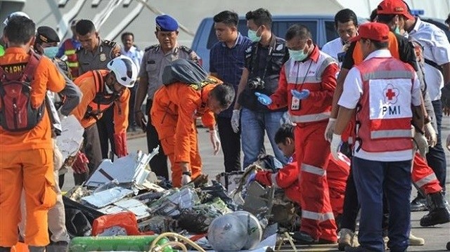 Search and rescue efforts in the recent fatal airplane crash of low-cost carrier Lion Air are underway. (Photo: Xinhua/VNA)
