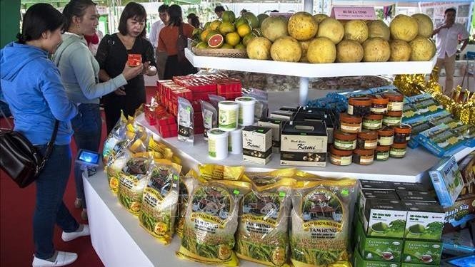 Hi-tech agricultural products showcased at the fair (Photo: VNA)