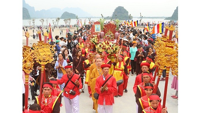 The Tam Chuc Pagoda festival kicked off in Kim Bang district in the northern province of Ha Nam on February 16. (Photo: VGP)