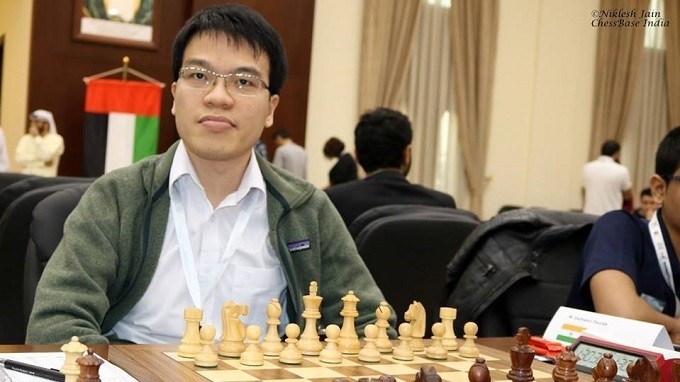 Le Quang Liem maintains stable form in the rapid chess event.