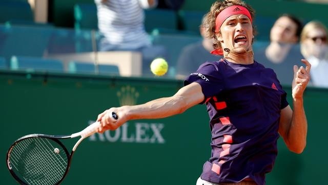 Germany's Alexander Zverev in action during his third round match against Italy's Fabio Fognini - ATP 1000 - Monte Carlo Masters - Monte-Carlo Country Club, Roquebrune-Cap-Martin, France - April 18, 2019. (Photo: Reuters)