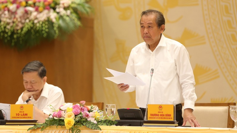 Deputy PM Truong Hoa Binh speaks at the conference. (Photo: VGP)