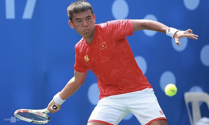 Ly Hoang Nam wins the first SEA Games gold medal for Vietnamese tennis. (Photo: Vnexpress)